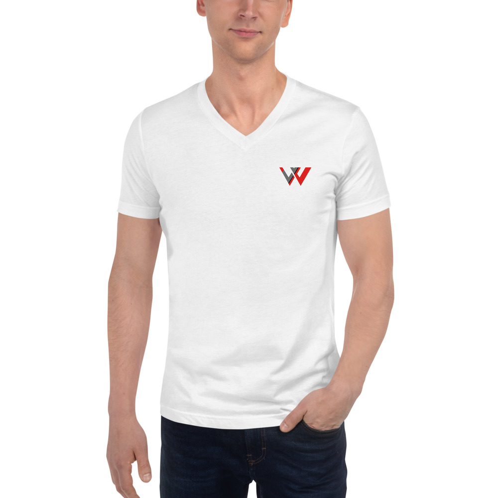 Customizable Name Short Sleeve V-Neck T-Shirt