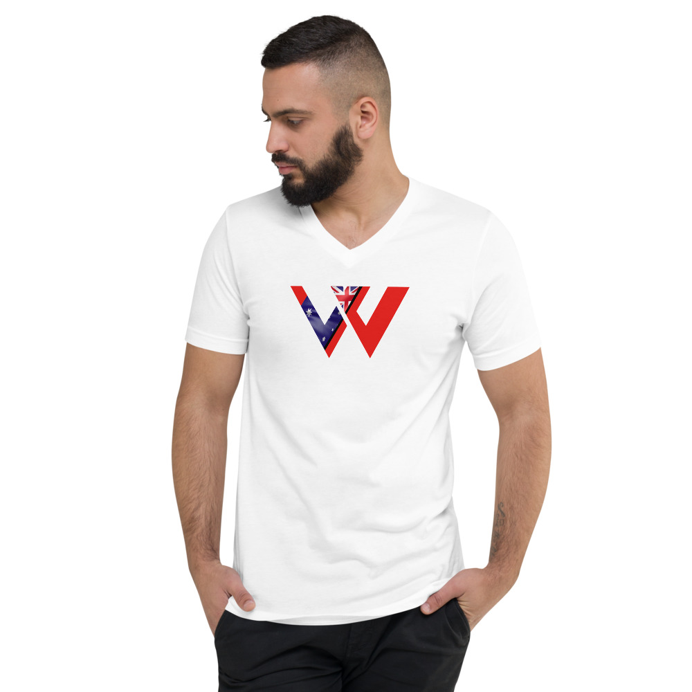 Australia Flag Short Sleeve V-Neck T-Shirt