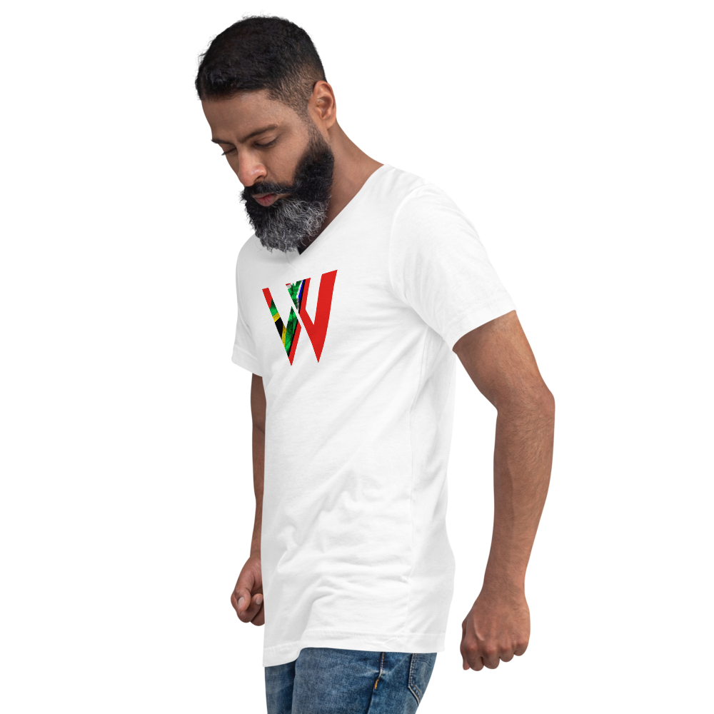 South Africa Logo Short Sleeve V-Neck T-Shirt - Image 5