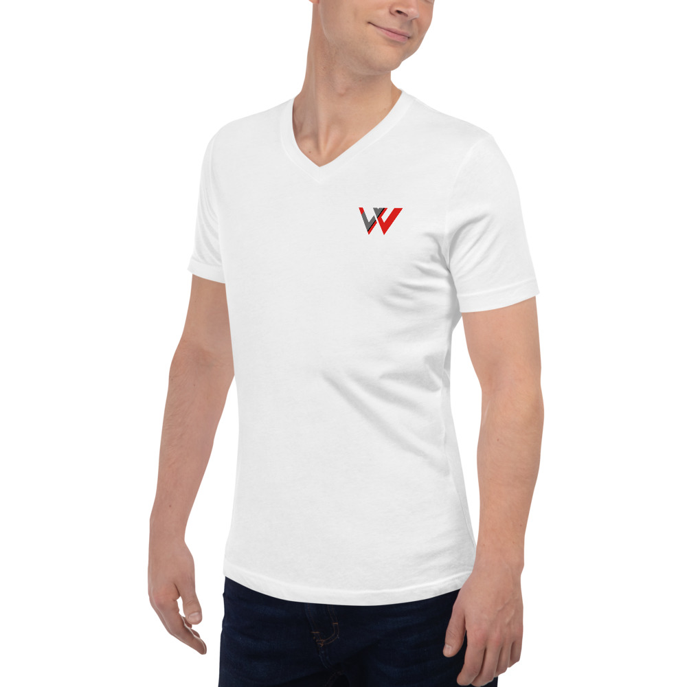 Customizable Name Short Sleeve V-Neck T-Shirt - Image 3