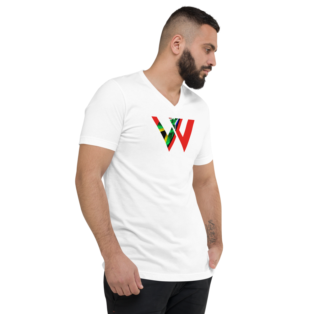 South Africa Logo Short Sleeve V-Neck T-Shirt - Image 2